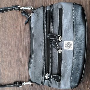 Stone and Co Womans small Gray and Black Purse